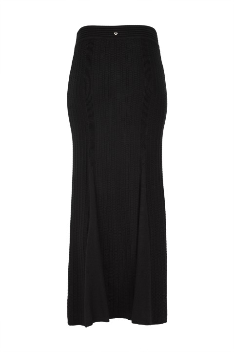 Long skirt in knitted fabric